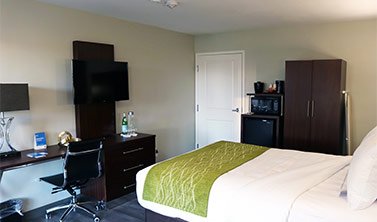 Guest Room With Work Desk and Ergonomic Chair