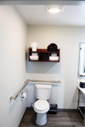 Accessible Guest Bathroom with Grab Bars